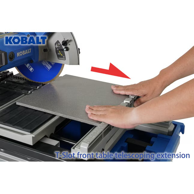 Kobalt 15.0 -Amp 10-in -Blade Sliding Table Tile Saw with Stand