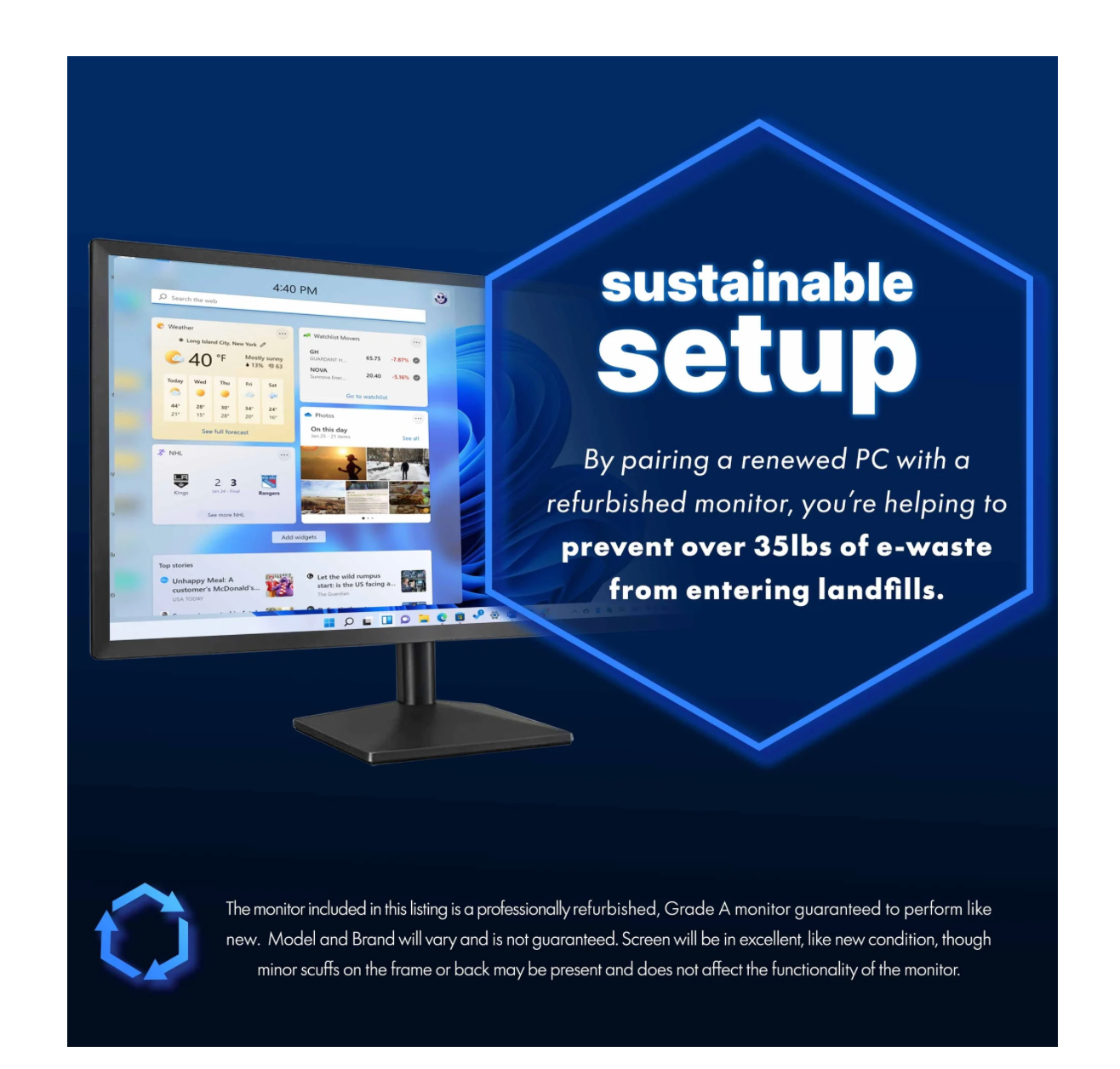 Dell RGB Desktop Computer Pack / Intel Core i5, 16GB RAM, 500GB SSD / Windows 11 / 24" Monitor / 2K Streaming Webcam / PC Combo for Home or School