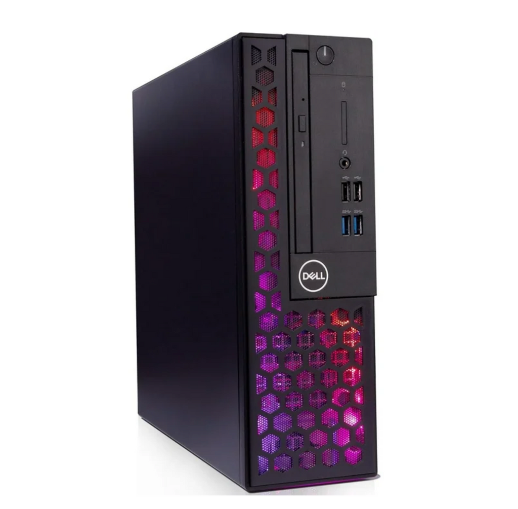 Dell RGB Desktop Computer Pack / Intel Core i5, 16GB RAM, 500GB SSD / Windows 11 / 24" Monitor / 2K Streaming Webcam / PC Combo for Home or School