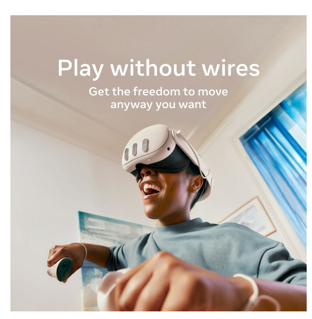 Meta Quest 3 512GB / VR Headset - 30% Sharper Resolution - 2X Graphics Processing Power - Wireless Virtual Reality - Access to Over 40 Games with a 3-Month Trial of Meta Horizon+