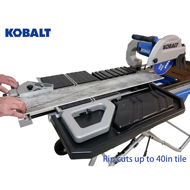 Kobalt 15.0 -Amp 10-in -Blade Sliding Table Tile Saw with Stand