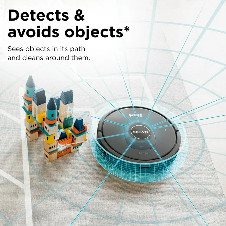 Shark Self-Empty Robot Vacuum with Miss-Free Matrix on Carpets and Hard Floors, 30-Day Bagless Capacity Base, Precision Home Mapping, Wi-Fi, RV2300S
