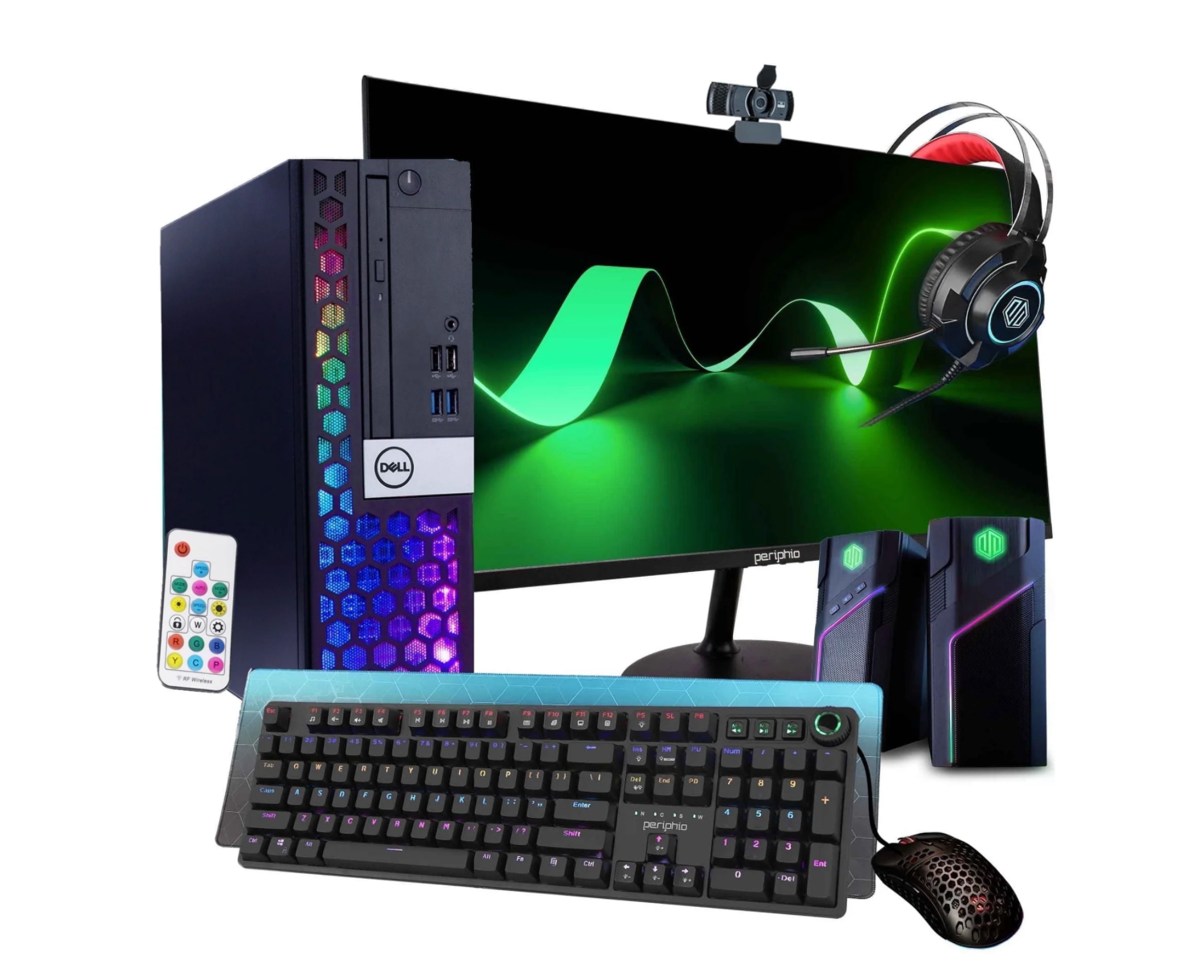 Dell RGB Desktop Computer Configuration Pack / Intel Core i5, 16GB DDR4 RAM, 500GB SSD / Windows 11 / 24in LCD Monitor / PC for Home Or Office