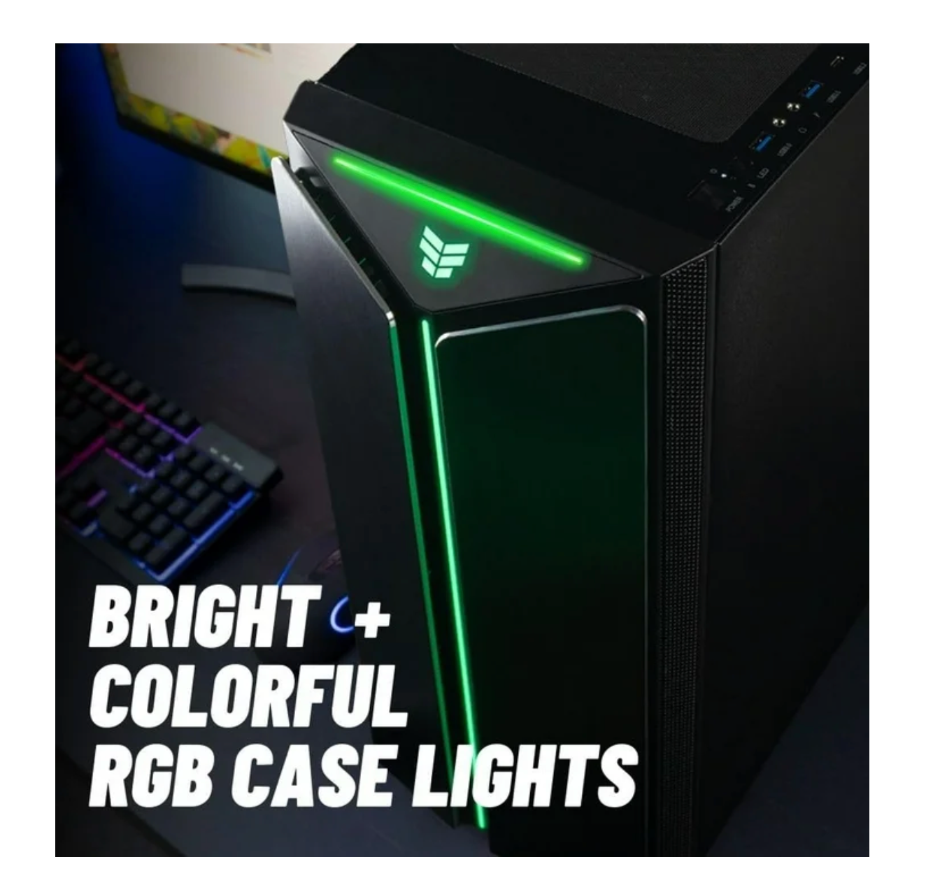 Mantis V2 - RTX 5070, AMD Ryzen 7 9800X3D Processor, 32GB DDR5 RAM, 1TB NVMe Gen4 SSD, Desktop PC for Gamer, WiFi 7 + BT, RGB Keyboard + Mouse for Gamer, 3X DP, HDMI, Windows 11 Pro - Best Pre-Assembled Computer
