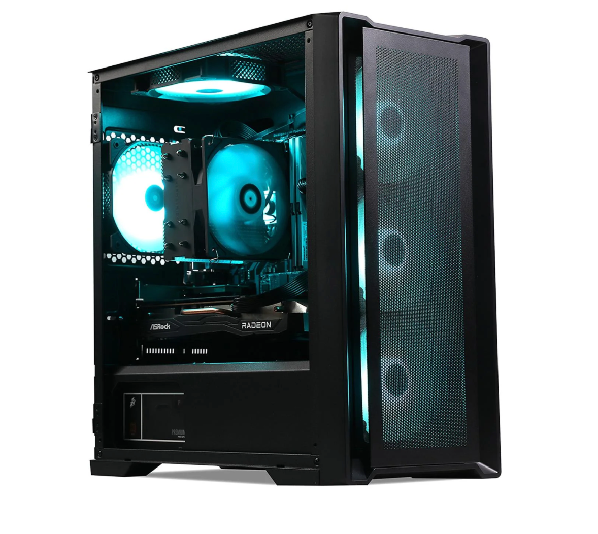 MXZ Computer PC Gamer AMD Ryzen 7 5700X3D, GeForce RTX 4060TI, 16gb DDR4 3200, NVME 1 T SSD, 6 Ventiladors Rgb, WIFI and Win 11 Pro List, Computer de Escritorio Gamer