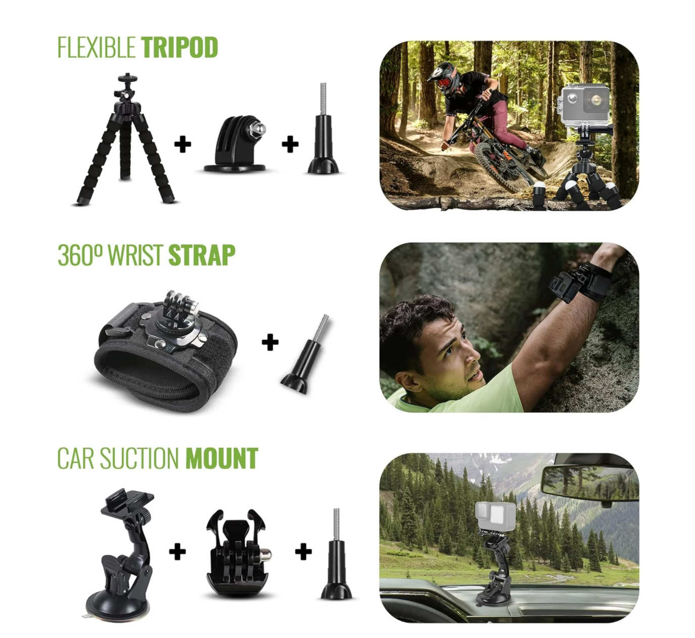 GoPro HERO13 Black Action Camera Waterproof 5.3K HDR with 64GB SD Card and 50-Piece DigiNerds Kit – 27MP Photo, Voice Control