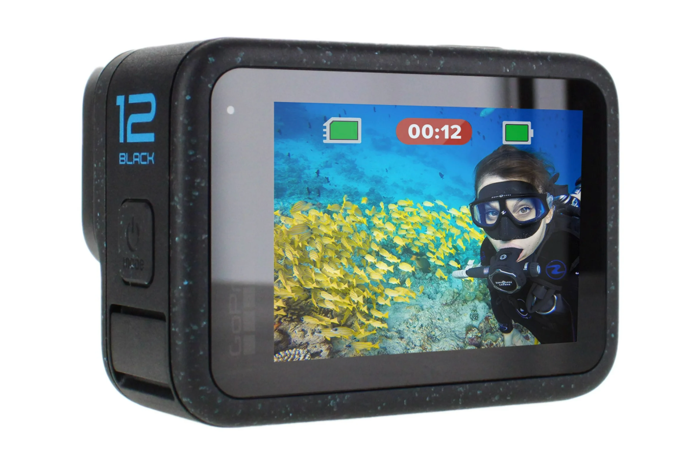 GoPro HERO12 Waterproof Action Camera - UHD 5.3K60 Video, 64GB Card and 50-Piece Accessory Kit