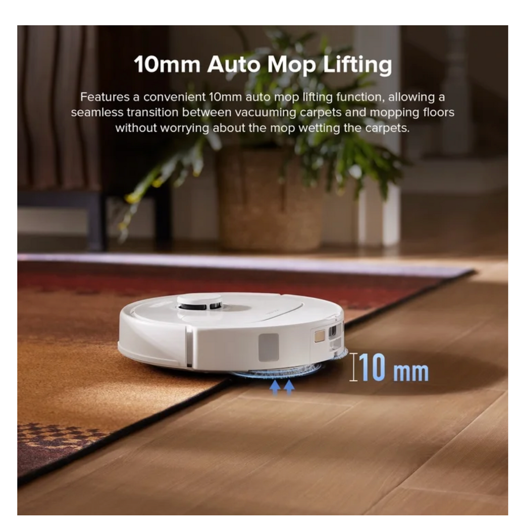 Roborock Qrevo Series Robot Vacuum and Mop, Automatic Mop for Washing and Drying, 8000Pa Suction, Self-Emptying, Anti-Tangle Brushes, Intelligent Obstacle Avoidance (QV 35A)