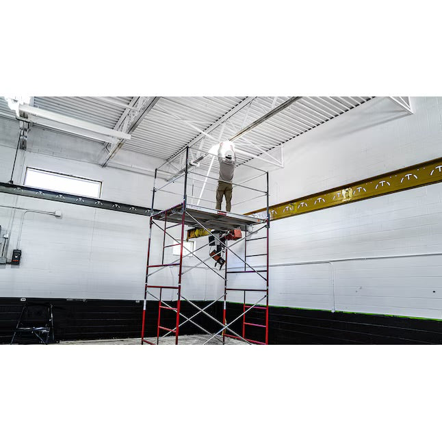 Build Frames 4-Tier Steel Scaffold Assembly 20' H x 5.14' L with 9800 lb Capacity