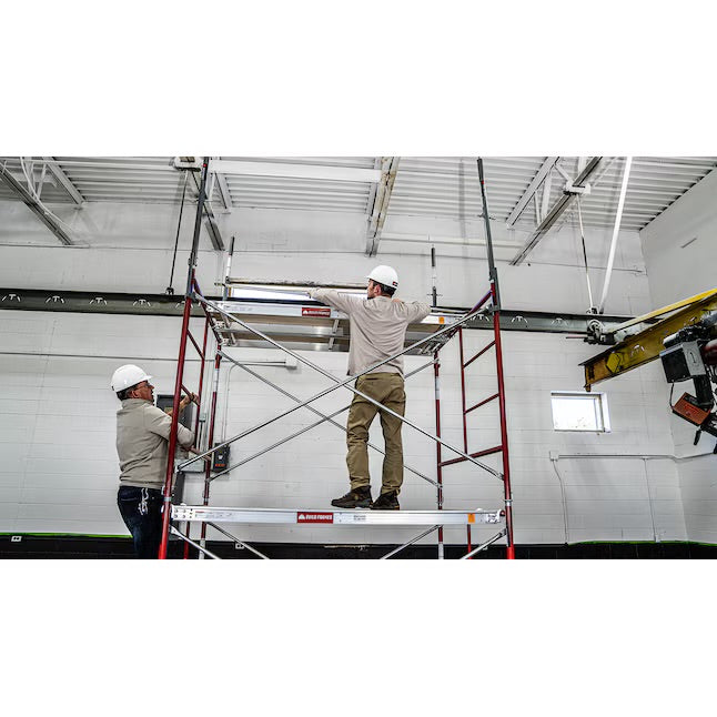 Build Frames 4-Tier Steel Scaffold Assembly 20' H x 5.14' L with 9800 lb Capacity