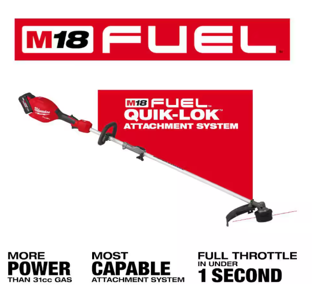 M18 FUEL 21-inch Brushless Self-Propelled Mower with String Trimmer, Blower, Hedge Trimmer, Chain Saw, (2) 12Ah Batteries and (1) 8Ah Batteries