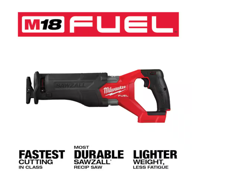 HATCHET M18 FUEL 8-Inch 18V Lithium-Ion Cordless Brushless Electric Chainsaw with 6.0Ah and 5Ah M18 Sawzall (2-Tool)