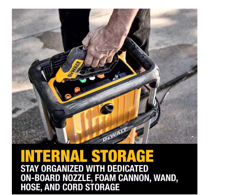 3000 PSI, 1.1 GPM, 15 Amp Cold Water Electric Pressure Washer with Internal Equipment Storage