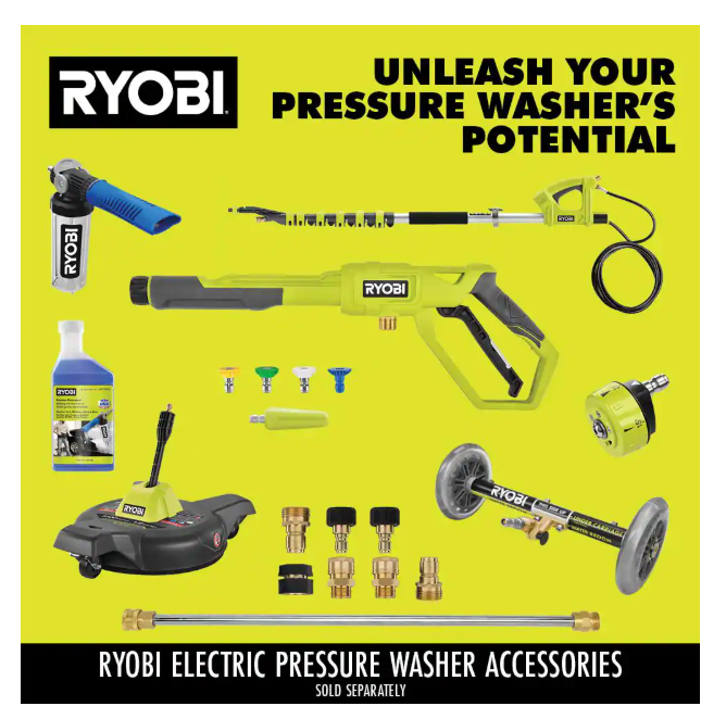 3000 PSI, 1.1 GPM Cold Water Electric Pressure Washer