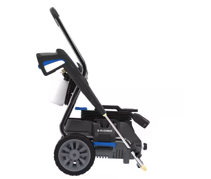 BM2300B 2300 PSI 1.5 GPM Cold Water Electric Pressure Washer, 2-in-1 Design with 2-Wheel Cart and Induction Motor