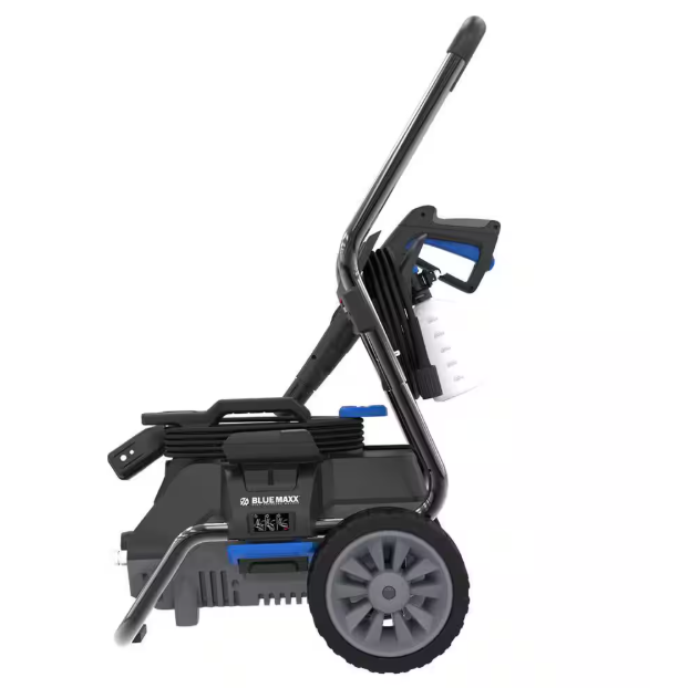 BM2300B 2300 PSI 1.5 GPM Cold Water Electric Pressure Washer, 2-in-1 Design with 2-Wheel Cart and Induction Motor