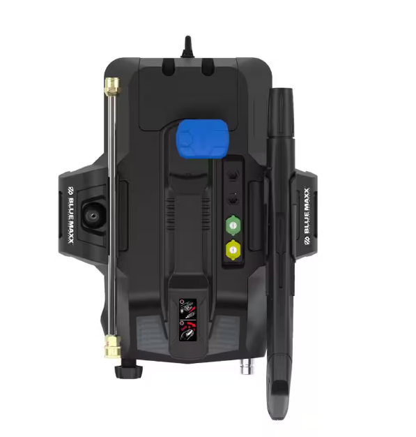 BM2300B 2300 PSI 1.5 GPM Cold Water Electric Pressure Washer, 2-in-1 Design with 2-Wheel Cart and Induction Motor