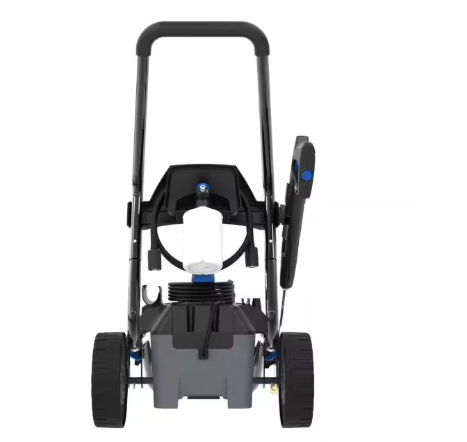 BM2300B 2300 PSI 1.5 GPM Cold Water Electric Pressure Washer, 2-in-1 Design with 2-Wheel Cart and Induction Motor
