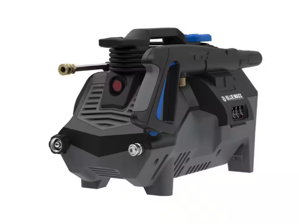 BM2300B 2300 PSI 1.5 GPM Cold Water Electric Pressure Washer, 2-in-1 Design with 2-Wheel Cart and Induction Motor