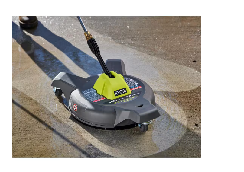 3000 PSI, 1.1 GPM Cold Water Electric Pressure Washer and 12-Inch Surface Cleaner with Caster Wheels