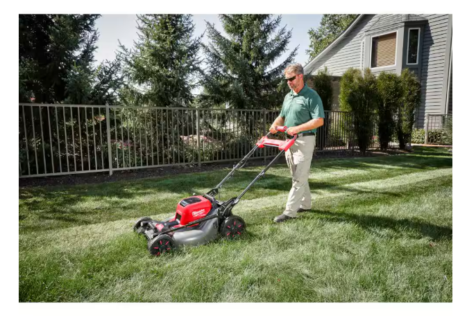 M18 FUEL 21-inch Dual Battery Brushless Cordless Self-Propelled Riding Mower with (2) 12.0 Ah Batteries and Rapid Charger