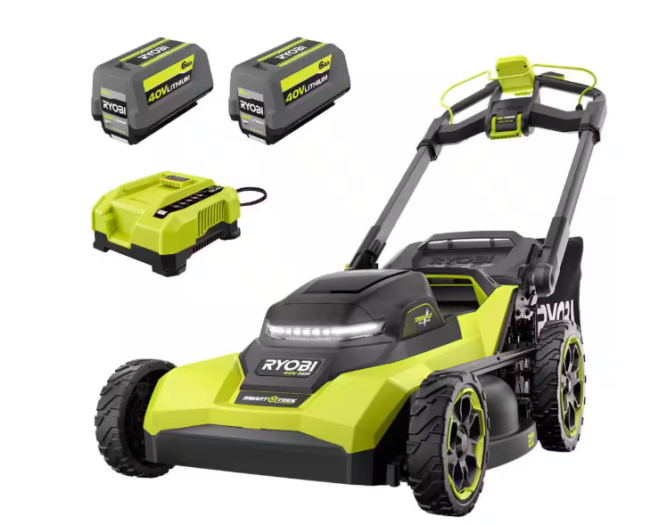 21-inch 40V HP Brushless Cordless Self-Propelled Lawn Mower with Multiple Blades and (2) 6.0 Ah Batteries and Charger