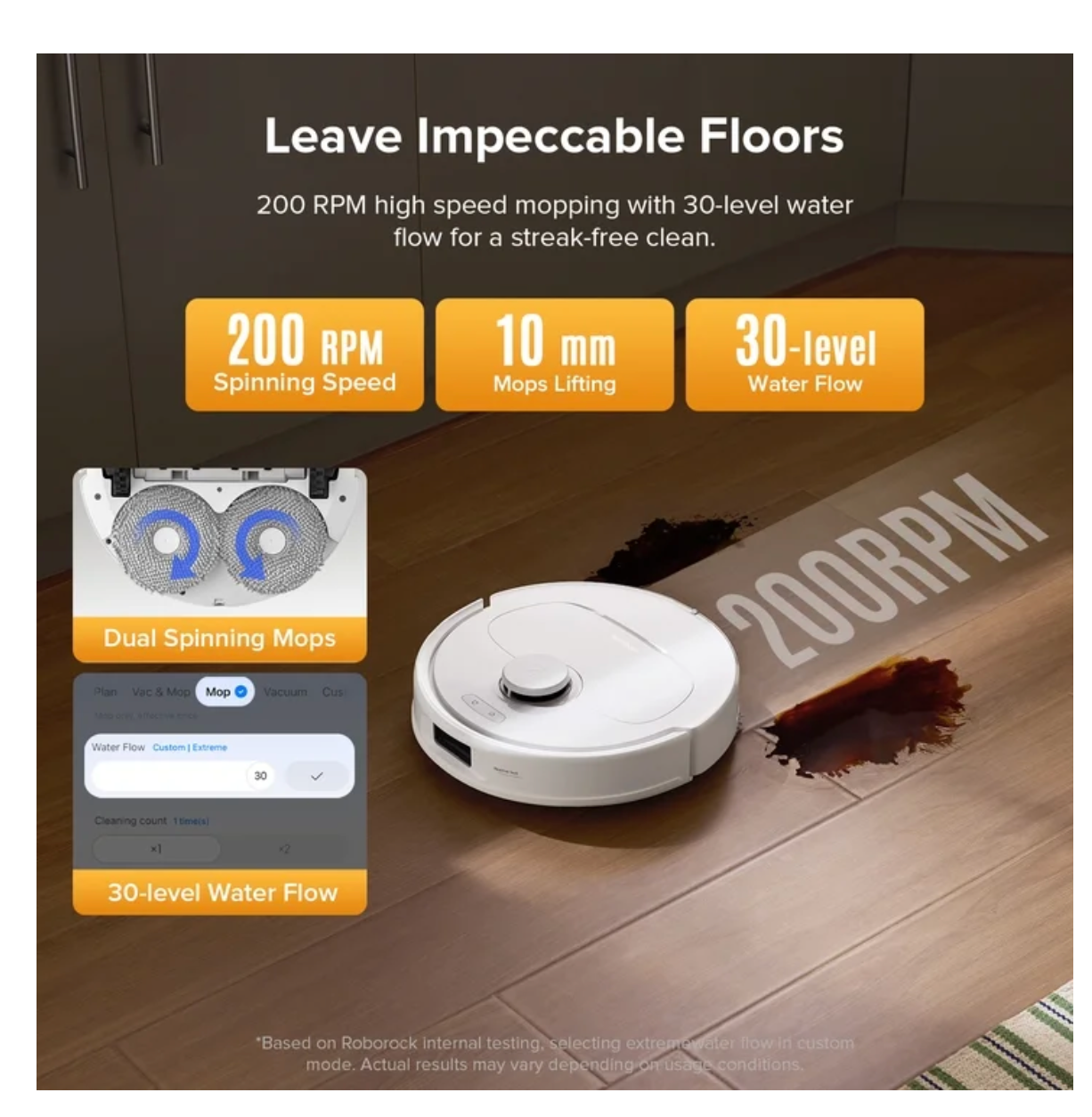 Roborock Qrevo Series Robot Vacuum and Mop, Automatic Mop for Washing and Drying, 8000Pa Suction, Self-Emptying, Anti-Tangle Brushes, Intelligent Obstacle Avoidance (QV 35A)