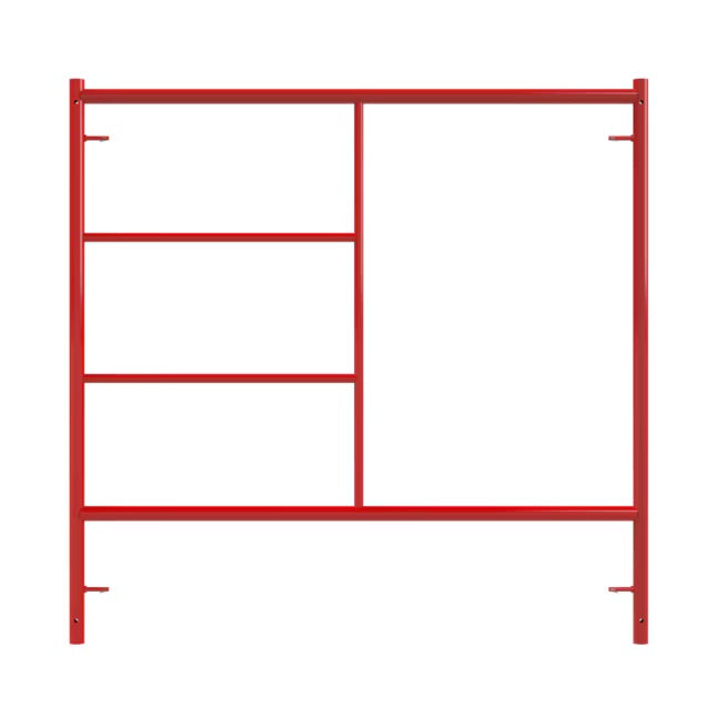 Build Frames 4-Tier Steel Scaffold Assembly 20' H x 5.14' L with 9800 lb Capacity