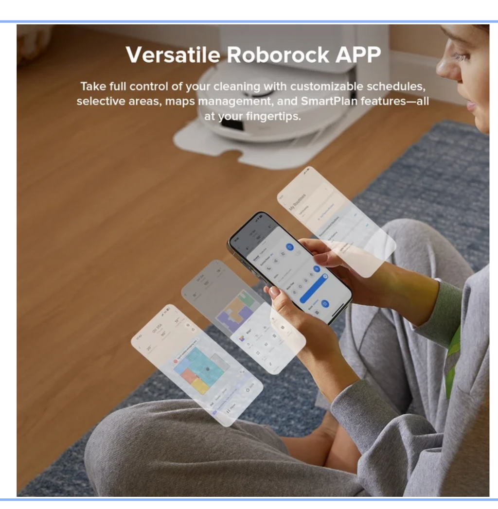 Roborock Qrevo Series Robot Vacuum and Mop, Automatic Mop for Washing and Drying, 8000Pa Suction, Self-Emptying, Anti-Tangle Brushes, Intelligent Obstacle Avoidance (QV 35A)