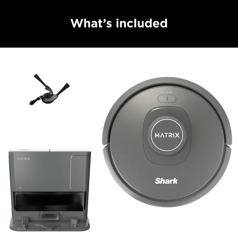 Shark Self-Empty Robot Vacuum with Miss-Free Matrix on Carpets and Hard Floors, 30-Day Bagless Capacity Base, Precision Home Mapping, Wi-Fi, RV2300S