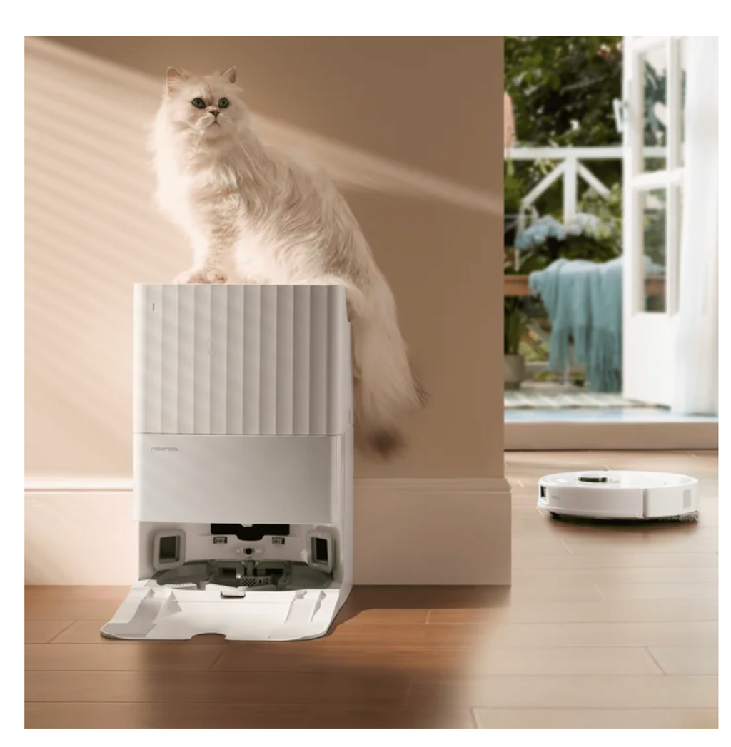 Roborock Qrevo Series Robot Vacuum and Mop, Automatic Mop for Washing and Drying, 8000Pa Suction, Self-Emptying, Anti-Tangle Brushes, Intelligent Obstacle Avoidance (QV 35A)